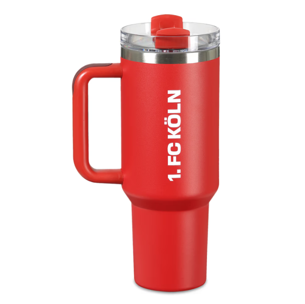 1. FC Köln - Edelstahl Trinkbecher "Rot" 1,2 L